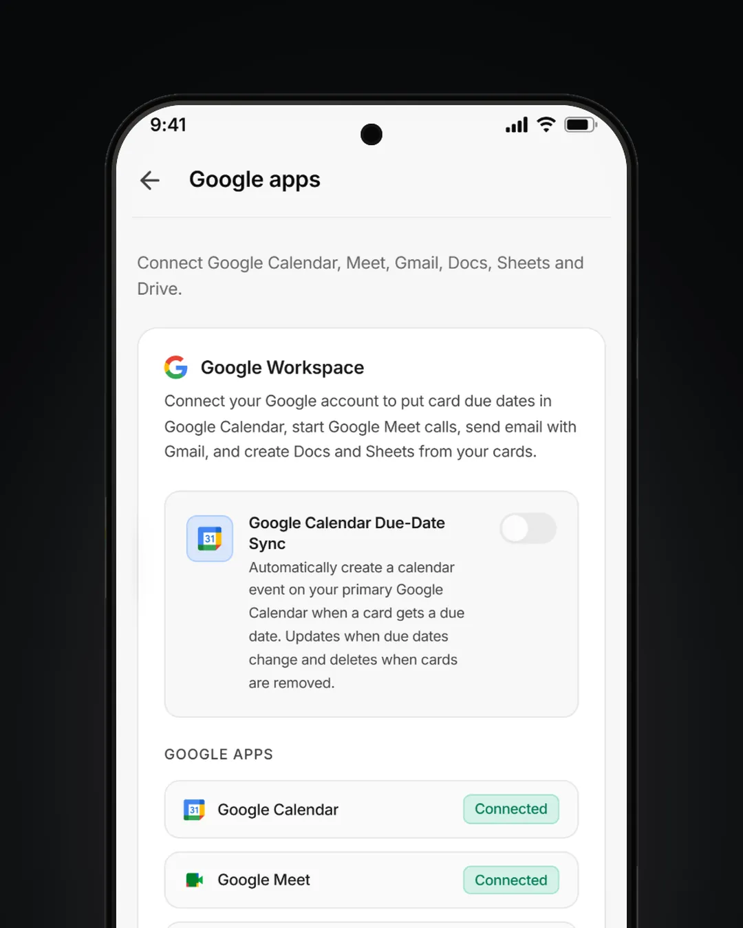 Google apps on Android